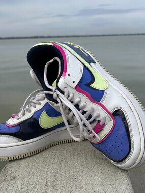 Nike Air Force 1 Low Womens Size 7.5 US 38.5 EUR Shoes Shadow White Sapphire Vol